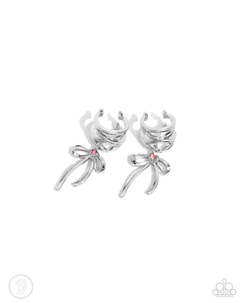 Paparazzi ♥ Ballet Lacing - Pink ♥ Post Earrings