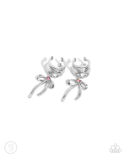 Paparazzi ♥ Ballet Lacing - Pink ♥ Post Earrings