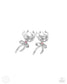 Paparazzi ♥ Ballet Lacing - Pink ♥ Post Earrings