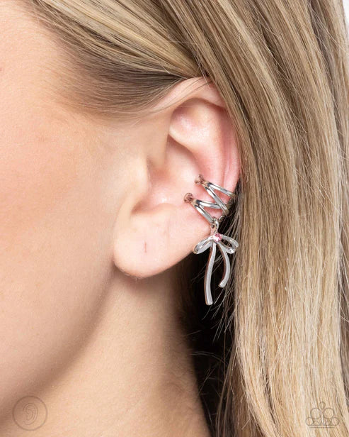 Paparazzi ♥ Ballet Lacing - Pink ♥ Post Earrings