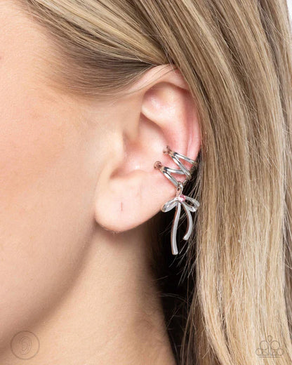 Paparazzi ♥ Ballet Lacing - Pink ♥ Post Earrings