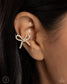 Paparazzi ♥ Convincing Charm - Gold ♥ Post Earrings