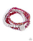 Paparazzi ♥ Heroic Haute - Red ♥ Bracelet
