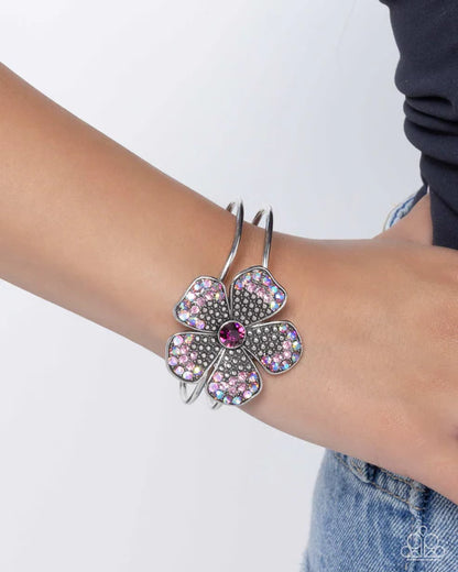 Paparazzi ♥ Bedazzled Bloom - Purple ♥ Bracelet