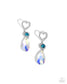 Paparazzi ♥ Faceted Frenzy - Blue ♥ Post Earrings