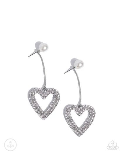 Paparazzi ♥ Valentines Vision - White ♥ Post Earrings