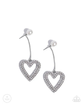 Paparazzi ♥ Valentines Vision - White ♥ Post Earrings