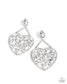 Paparazzi ♥ Glittery Gait - White ♥ Post Earrings