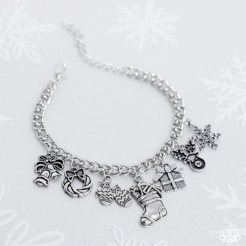 Paparazzi ♥ Christmas Classics - Silver ♥ Bracelet