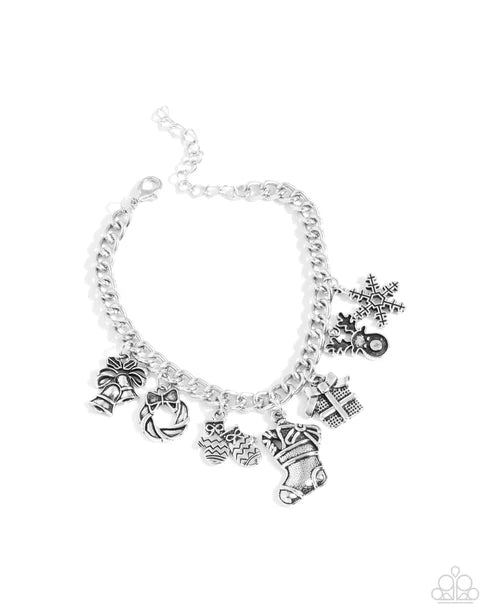 Paparazzi ♥ Christmas Classics - Silver ♥ Bracelet