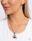 Paparazzi ♥ Helmet Headline - Black ♥ Necklace