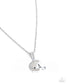 Paparazzi ♥ Helmet Headline - White ♥ Necklace