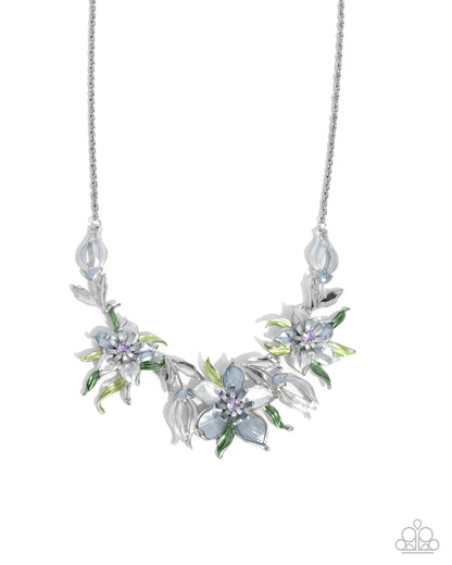 Paparazzi ♥ Floral Protocol - Blue ♥ Necklace