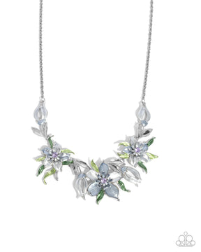 Paparazzi ♥ Floral Protocol - Blue ♥ Necklace