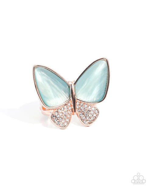 Paparazzi ♥ Fluttering Flex - Copper ♥ Ring