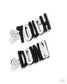 Paparazzi ♥ Touchdown Texture - Black ♥ Post Earrings