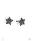 Paparazzi ♥ Stellar Skill - Black ♥ Post Earrings