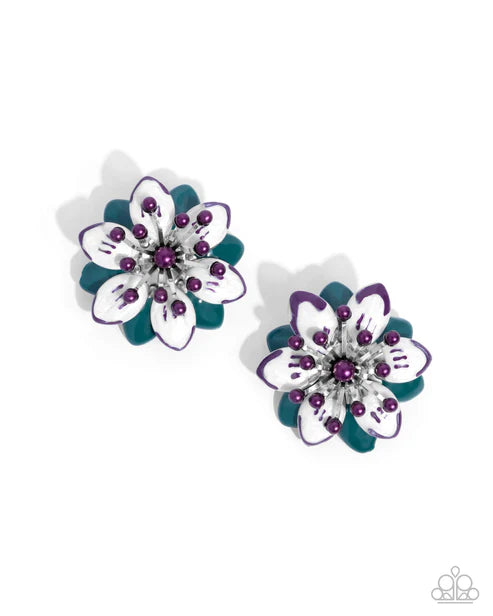 Paparazzi ♥ Dimensional Dowry - Multi ♥ Post Earrings