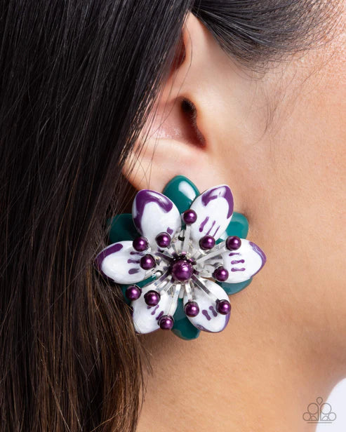 Paparazzi ♥ Dimensional Dowry - Multi ♥ Post Earrings
