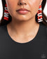 Paparazzi ♥ Touchdown Texture - Red ♥ Post Earrings