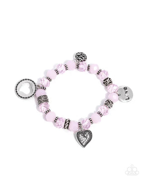 Paparazzi ♥ Filigree Finesse - Pink ♥ Bracelet