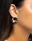 Paparazzi ♥ Cowhide Couture - Brown ♥ Post Earrings