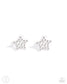 Paparazzi ♥ Stellar Skill - White ♥ Post Earrings