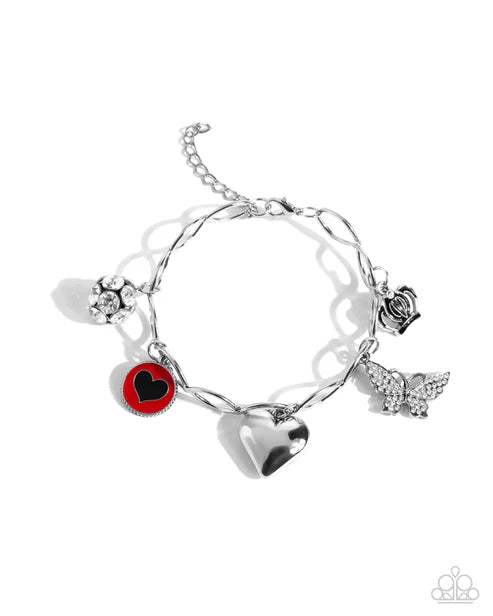 Paparazzi ♥ Lullaby Lucky - Red ♥ Bracelet