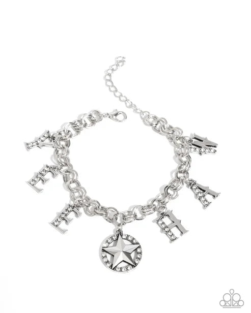 Paparazzi ♥ Yeehaw Yell - White ♥ Bracelet