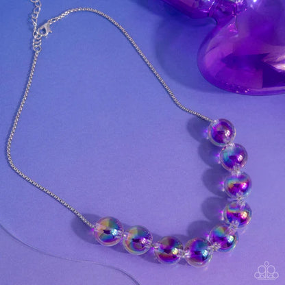 Paparazzi ♥ Iridescent Identity - Purple ♥ Necklace