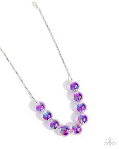 Paparazzi ♥ Iridescent Identity - Purple ♥ Necklace