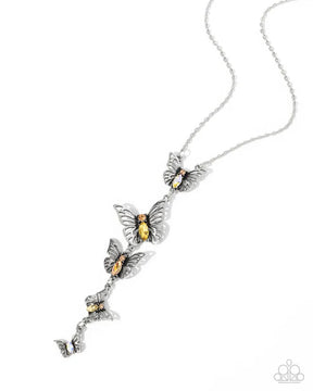 Paparazzi ♥ Aerial Addition - Yellow ♥ Necklace