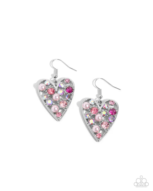 Paparazzi ♥ Unbelievable Shimmer - Pink ♥ Earrings
