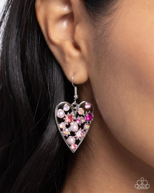 Paparazzi ♥ Unbelievable Shimmer - Pink ♥ Earrings
