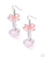Paparazzi ♥ Feminine Freefall - Pink ♥ Earrings