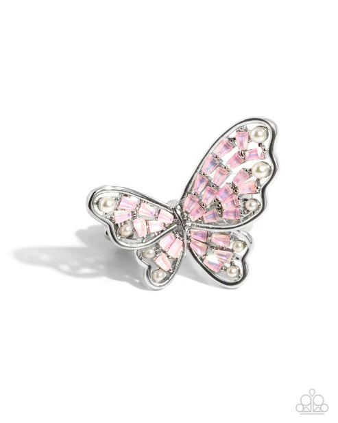 Paparazzi ♥ Hovering Haute - Pink ♥ Ring
