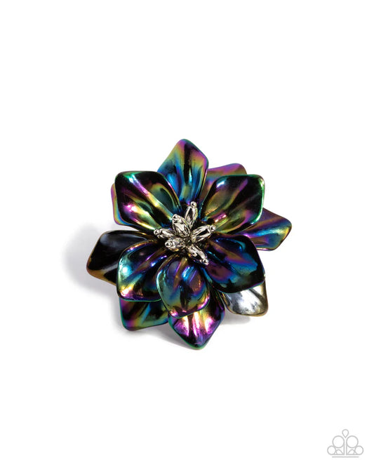 Paparazzi ♥ Platonic Petals - Black ♥ Ring