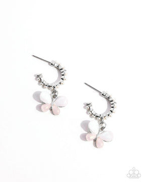 Paparazzi ♥ Fly to Your Heart - Pink ♥ Earrings