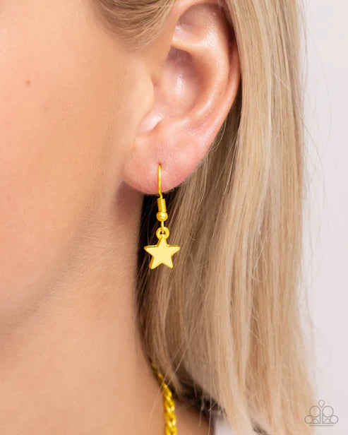 Paparazzi ♥ Meteor Moment - Yellow ♥ Necklace
