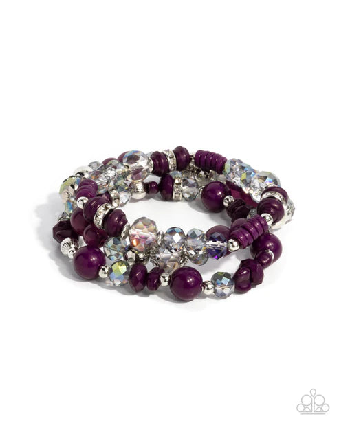 Paparazzi ♥ Complimentary Chic - Purple ♥ Bracelet