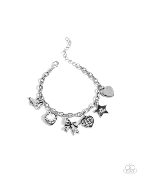 Paparazzi ♥ Cheerleading Camp - White ♥ Bracelet