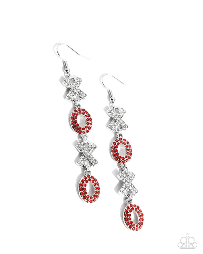 Paparazzi ♥ XOXO Stream - Red ♥ Earring