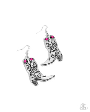 Paparazzi ♥ Southern Belle of the Ball - Pink ♥ Earrings
