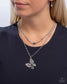 Paparazzi ♥ Hovering Headline - Silver ♥ Necklace