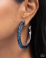 Paparazzi ♥ Chiseled Crescendo - Blue ♥ Earrings