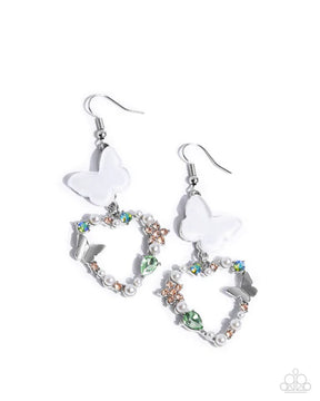 Paparazzi ♥ Flirty Flight - Green ♥ Earrings