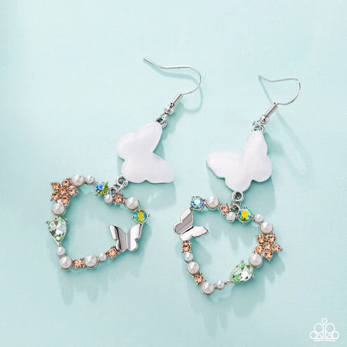 Paparazzi ♥ Flirty Flight - Green ♥ Earrings