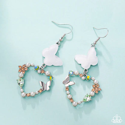 Paparazzi ♥ Flirty Flight - Green ♥ Earrings