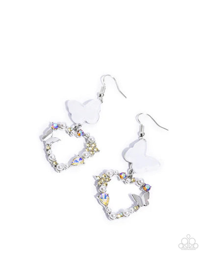 Paparazzi ♥ Flirty Flight - Yellow ♥ Earrings