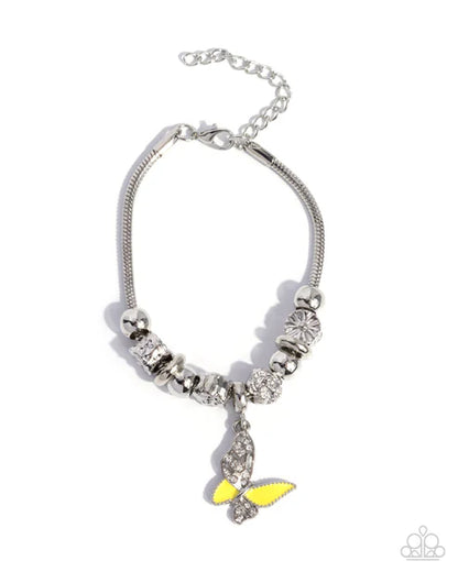 Paparazzi ♥ Luminescent Landing - Yellow ♥ Bracelet
